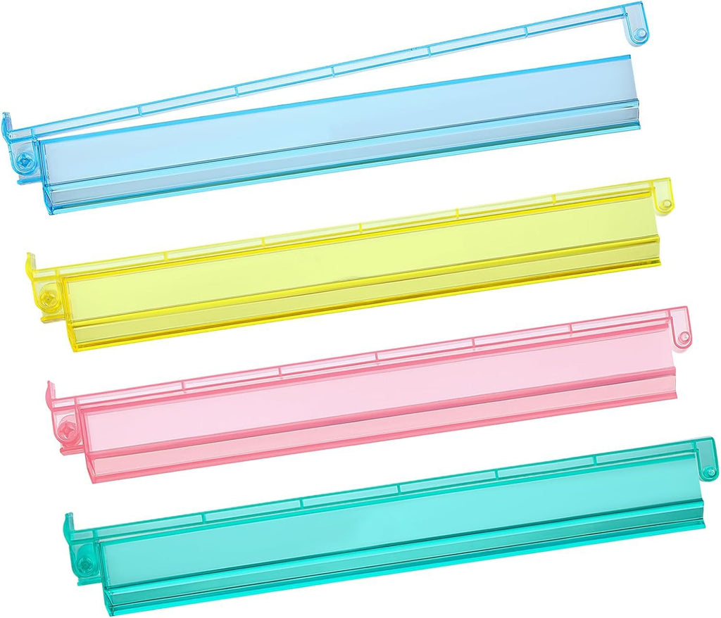 American Mahjong Racks with Pushers – Set of 4, All-in-One Tile Racks in 4 Colors