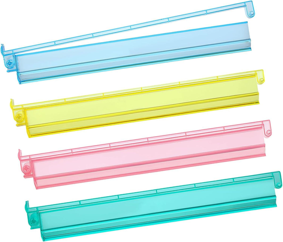 American Mahjong Racks with Pushers – Set of 4, All-in-One Tile Racks in 4 Colors